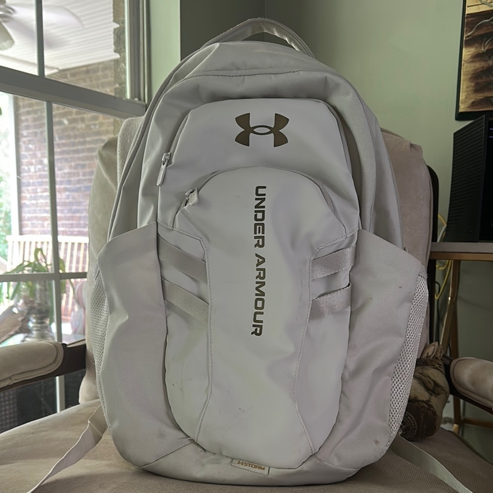 Under Armour cream Backpack with Streamlined Design